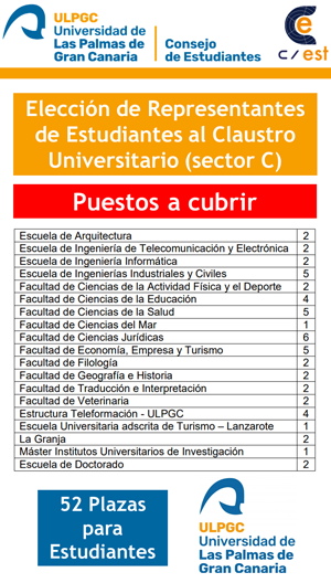 Elección de Representantes de Estudiantes al Claustro Universitario (sector C)