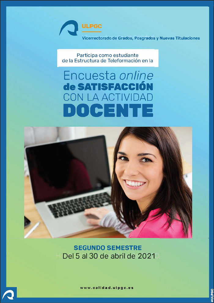 Convocatoria para la evaluación de la actividad docente por parte del alumnado del Centro Estructura de Teleformación